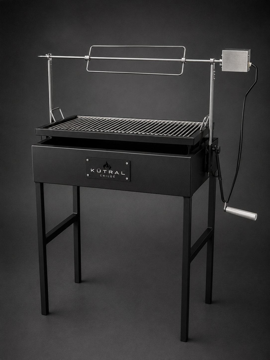 KÜTRAL Clásica, parrilla compacta con manivela lateral